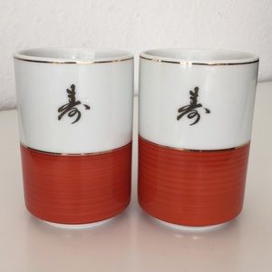 3 Vintage Japanese Yunomi Tea Cups Mugs